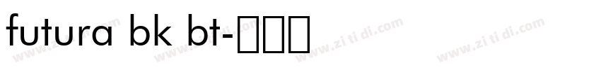 futura bk bt字体转换